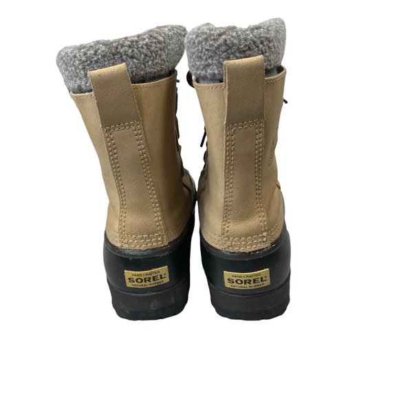 Sorel Leather Kananaskis insulated Snow Boots Lace Up Women’s 6 EU 37 Like New - Picture 7 of 12